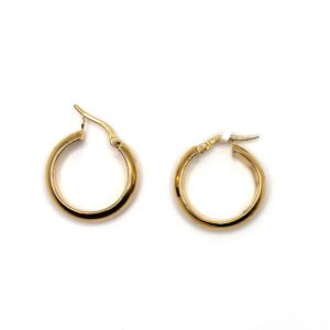 Gold Classic Hoop Earrings – 10KT Gold