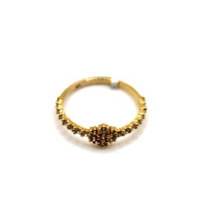 Cluster Band Ring - 10kt Gold, Size 6 1/4