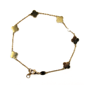 Clover Charms – 14KT Gold Women’s Bracelet