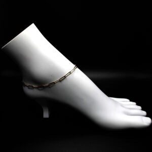 Bold Paperclip Links – 14KT Anklet