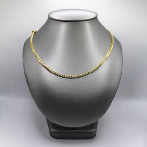 High-Polish Cuban Link Chain Necklace – 10KT Gold