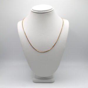 Heavy Polished Box Link Chain Necklace – 10KT Gold