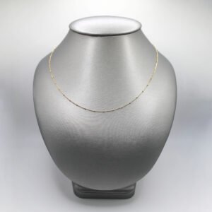 Women’s Beaded Link Necklace  – 14KT Gold
