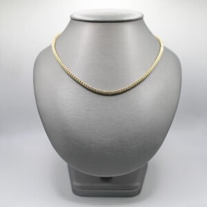 Rounded Box Chain Necklace - 14kt Unisex