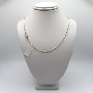 Classic Polished Curb Link Chain Necklace – 14KT Gold