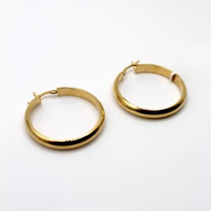 Textured Twist Huggie Hoop – 10KT Gold Women’s Earrings