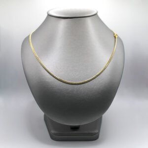 High-Polish Cuban Link Chain Necklace – 14KT Gold