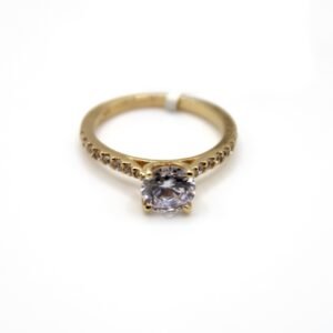 Radiant Promise – 14KT Zirconia Engagement Ring, Size 6 3/4