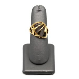 Open Fan Design Ring – 10KT,  Size 7.5