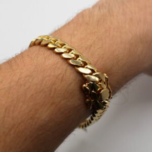 Bold Cuban Link – 10KT Gold Men’s Bracelet