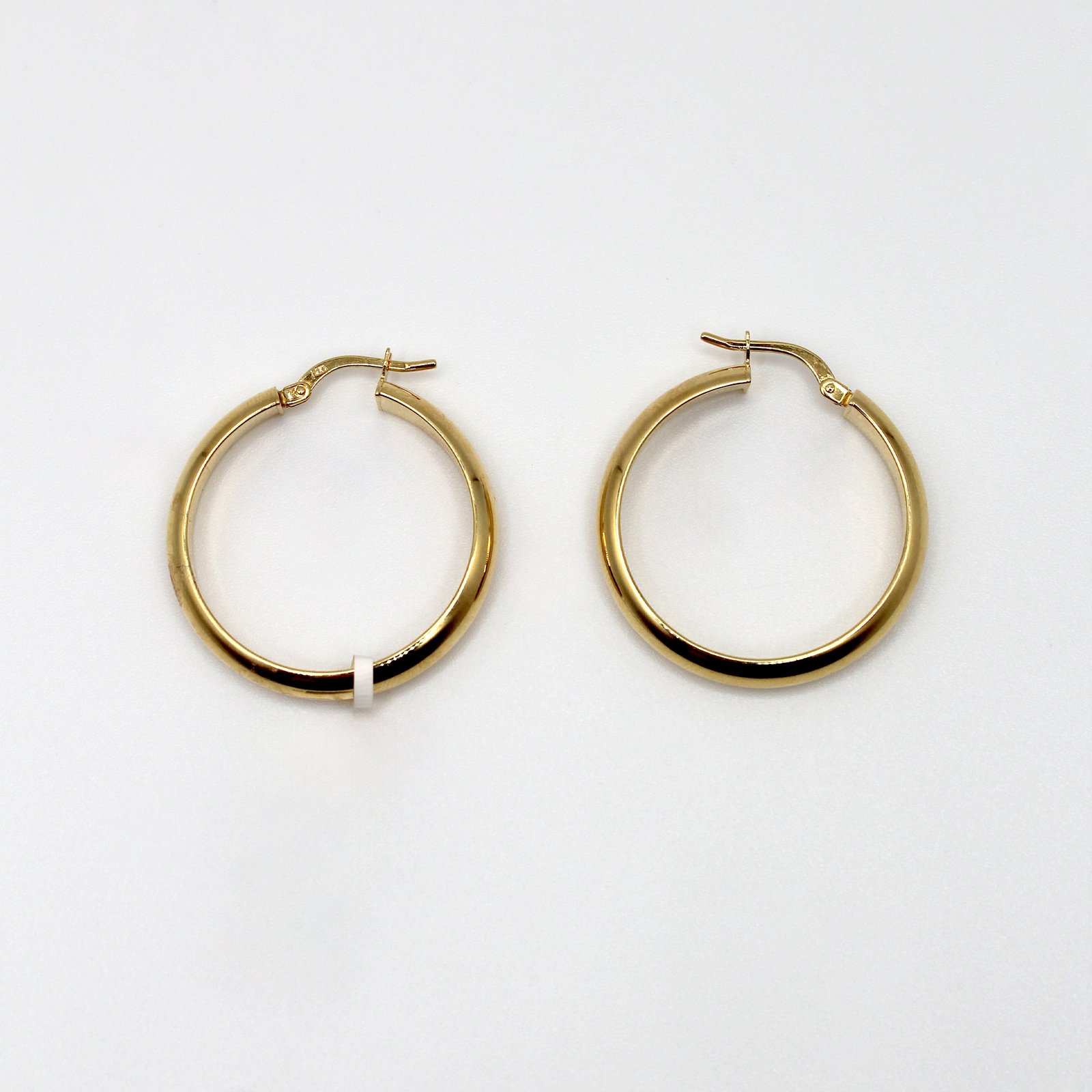 Wide High-Polish Dome Hoop – 14KT Gold Women’s Earrings - Image 2