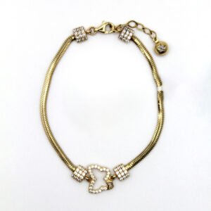 Butterfly Charm – 14KT Gold Women’s Bracelet