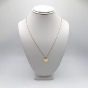 Golden Heart Charm – 14KT Necklace