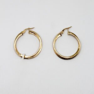 Small Diamond-Cut Twist Huggie – 10KT Gold Women’s Earrings