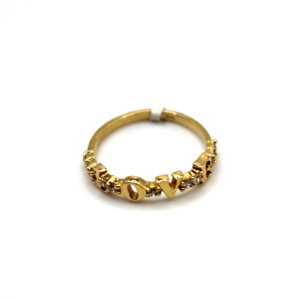 LOVE Ring - 14kt Gold, Size 6.5