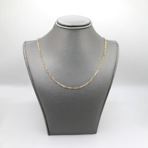Gold Paperclip Link Necklace – 10KT Gold