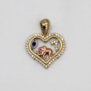 Lucky Symbols Open Heart Charm – 10KT Gold