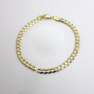 Polished Flat Link Bracelet – 10KT Gold