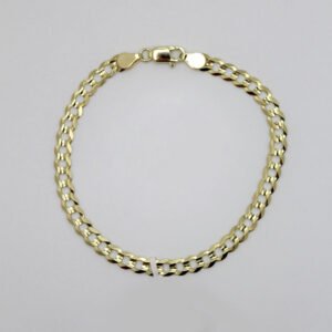 High-Polish Curb Link Bracelet – 10KT Gold