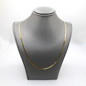 Flat Gold Chain Necklace – 10KT Gold