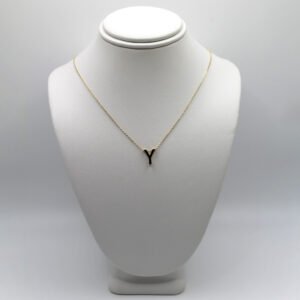 Golden Initial Y – 14KT Necklace