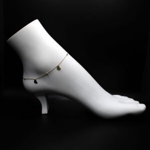 Tiny Heart Charm – 14KT Anklet