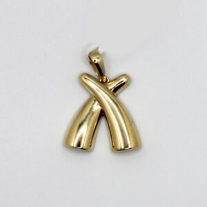 Polished Tapered Cross Pendant – 10KT Gold
