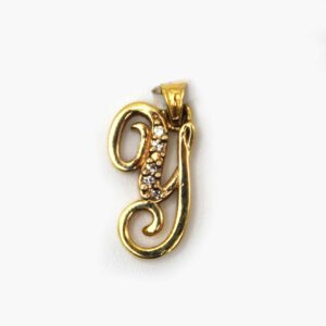 Zirconia Initial "Y" – 10KT Pendant
