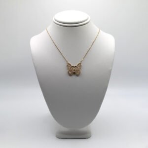 Radiant Butterfly – 14KT Necklace