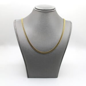 Polished Curb Link Chain – 14KT Gold – 22"