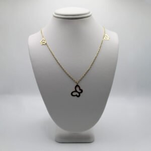 Open Butterfly Charm Station Necklace – 10KT Gold Women’s