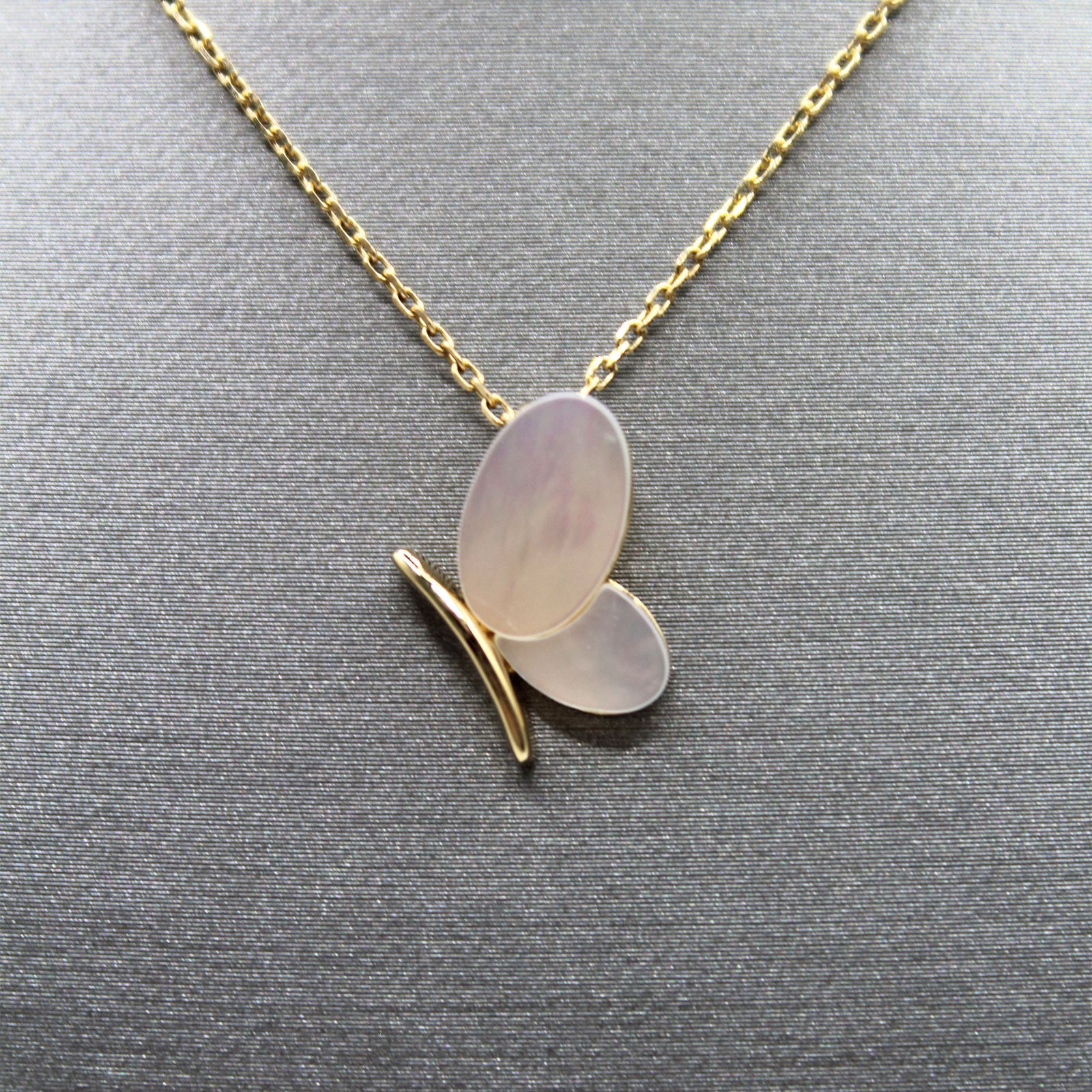 Blush Butterfly – 14KT Necklace - Image 2