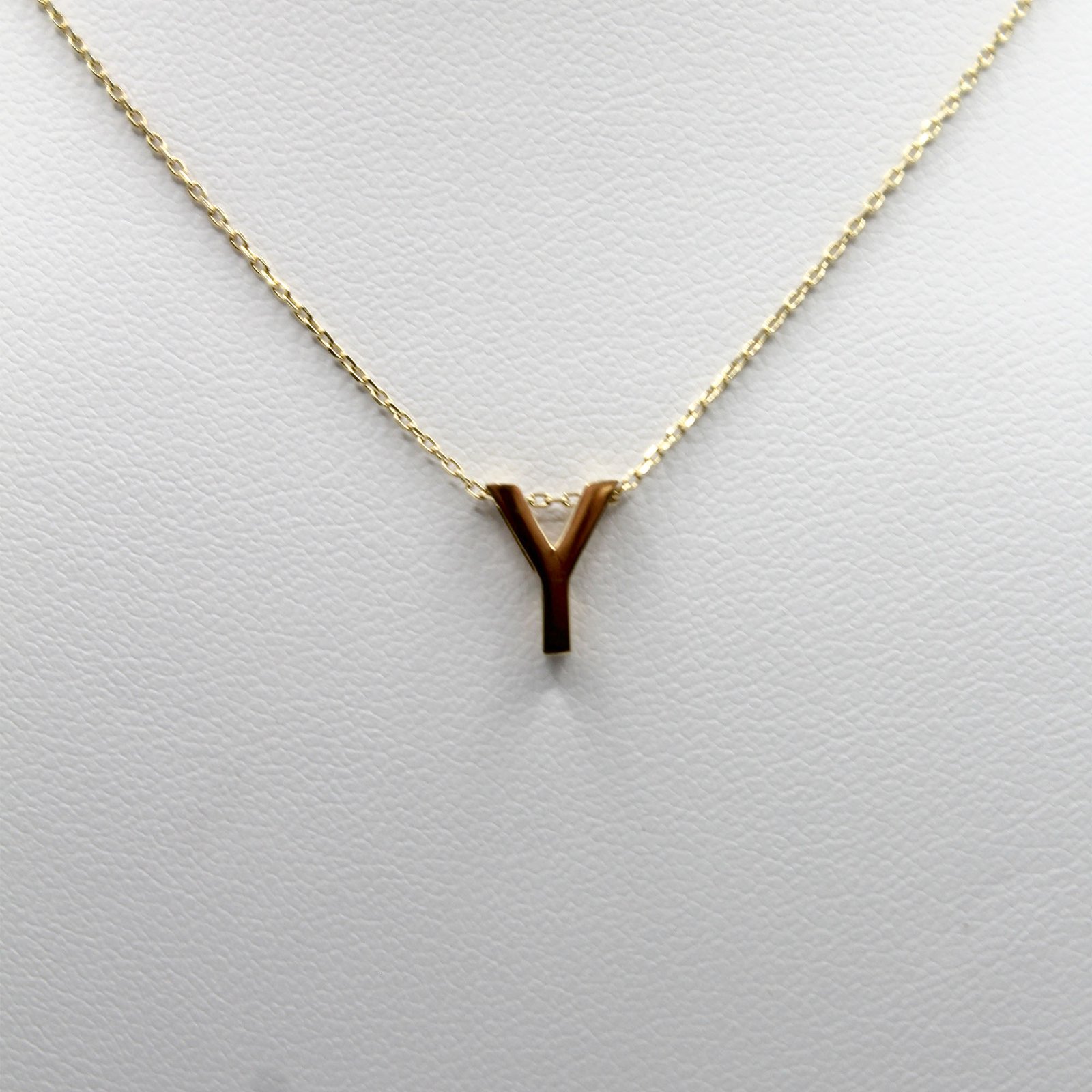 Golden Initial Y – 14KT Necklace - Image 2