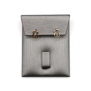 Teddy Bear Silhouette Studs – 14KT Gold