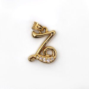 Zirconia Initial "Z" – 10KT Pendant