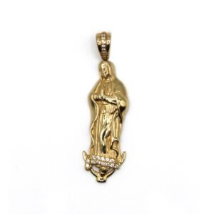Virgen de Guadalupe – 14KT Pendant