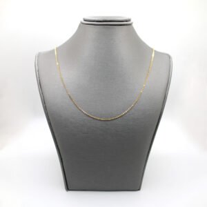 Polished Adjustable Cable Chain – 14KT Gold