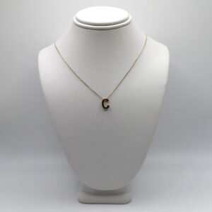 Golden Initial “C”– 14KT Necklace