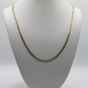 Polished Curb Link Chain – 14KT Gold
