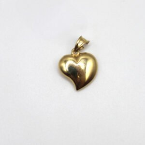 Polished Heart Pendant – 10KT Gold