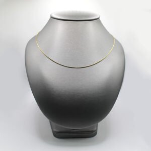 Polished Box Link Chain – 14KT Gold