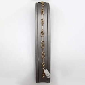 Polished Interlocking Circle Link Bracelet – 10KT Gold