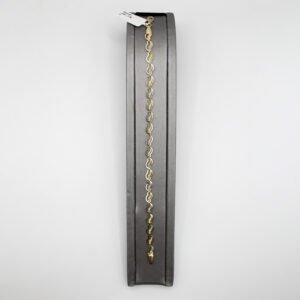 Textured Wave Link Bracelet – 10KT Gold