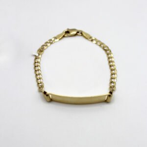 Classic ID Curb Link Bracelet – 14KT Yellow Gold
