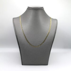 Polished Curb Link Chain – 14KT Gold