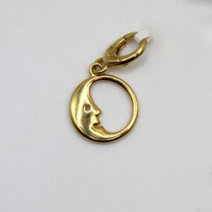 Man in the Moon Pendant – 10KT Yellow Gold