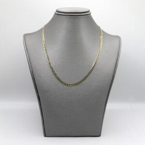 Polished Curb Link Chain – 14KT Gold