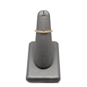 Polished Accent Curved Band – 10KT Gold – Size 7