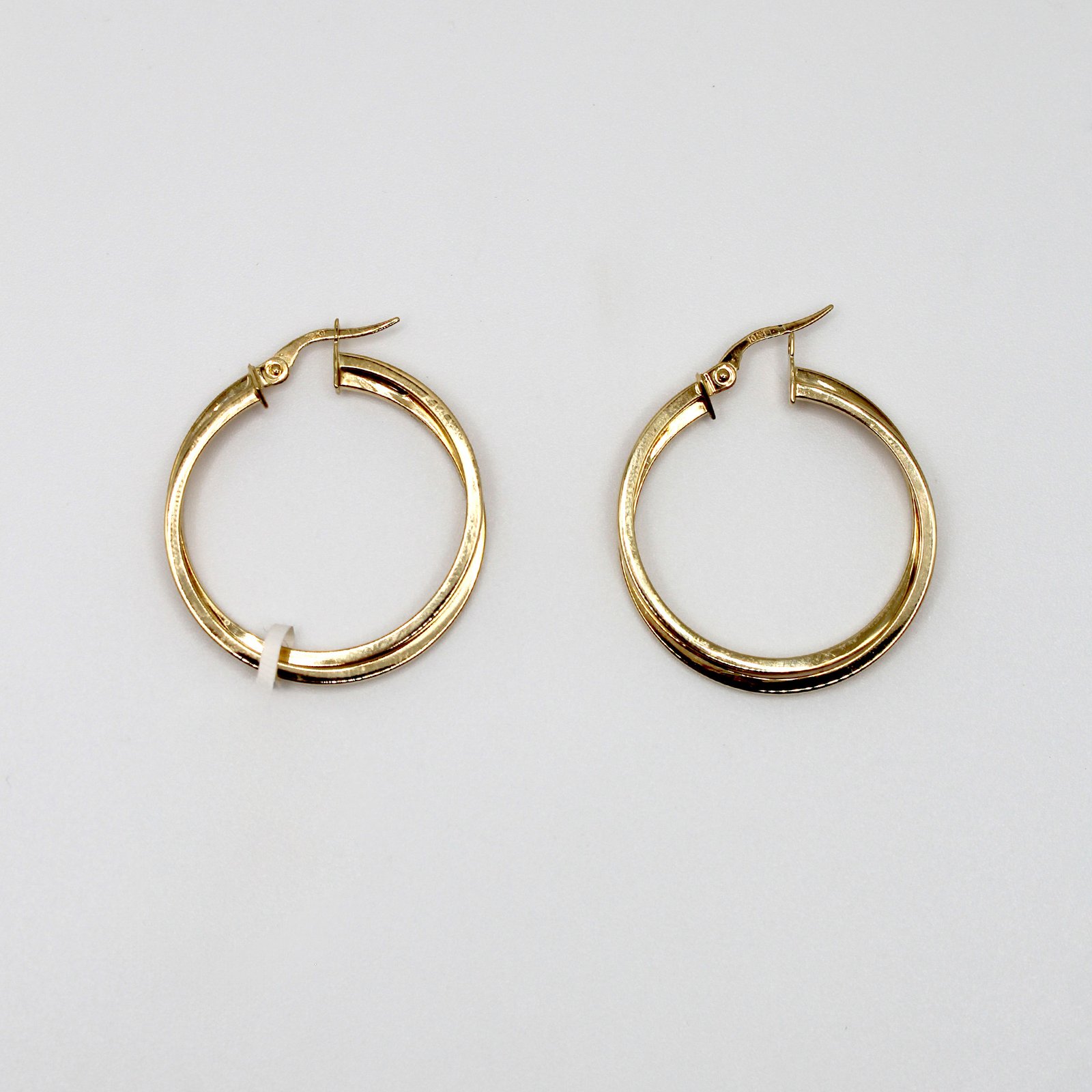Small Diamond-Cut Twist Huggie – 10KT Gold Women’s Earrings
