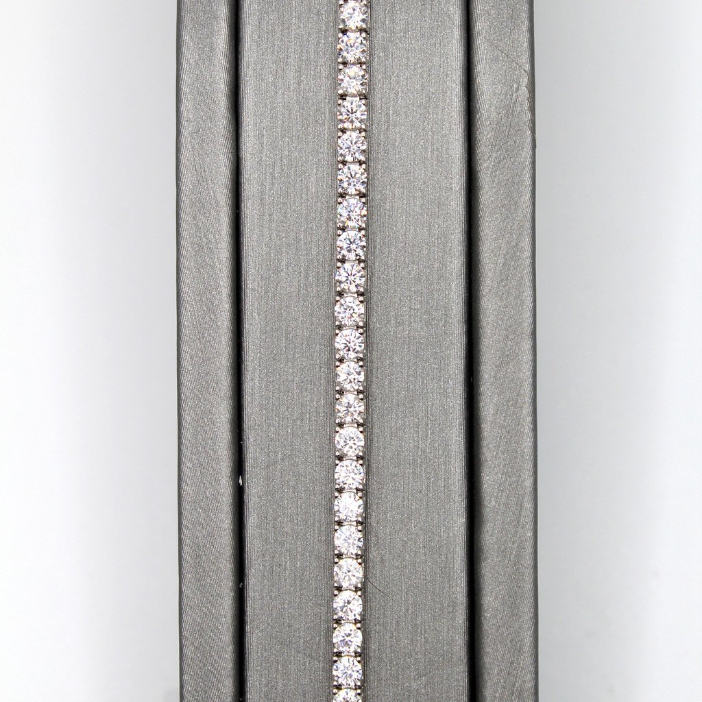 Classic Tennis Style – 14KT Gold Women’s Bracelet - Image 2
